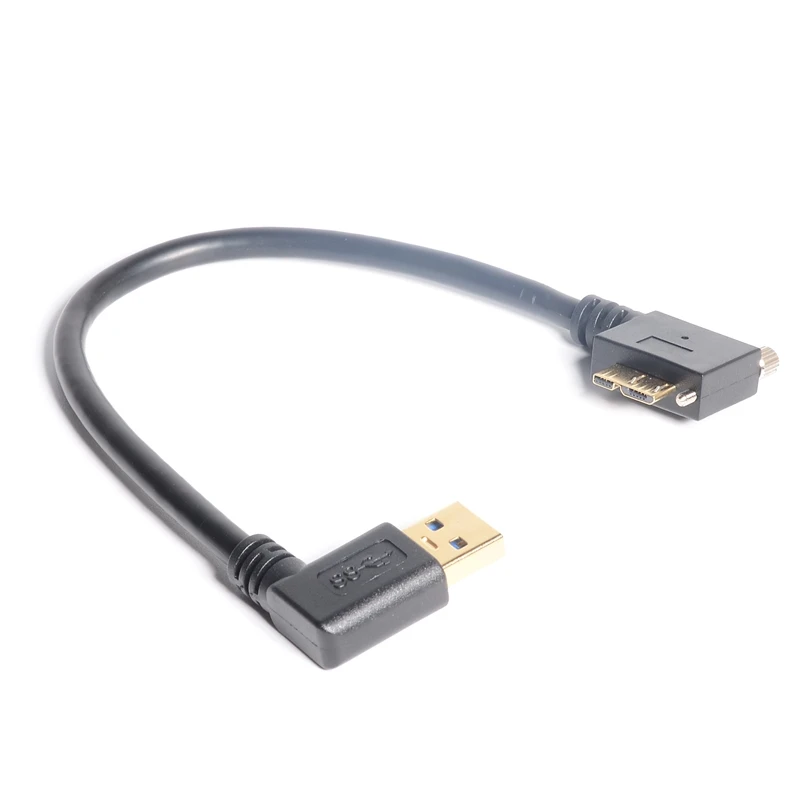 Кабель Micro USB 3 0 90 градусов правый B до левый A Мужской Двойной угловой 5 Гбит/с