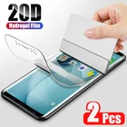 2 шт. 20D чехол мягкий гидрогель пленка для Samsung Galaxy S21 S20 S10 S8 S9 Plus Note 20 10 9 Plus S21 ультра 5G Защитная пленка для экрана