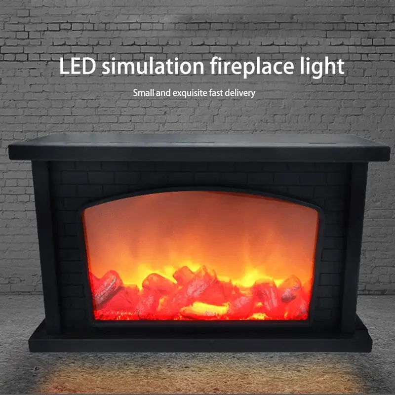 LED Flame Lantern Lamps Simulated Fireplace Effect Light USB Or Battery Powered Lamp Night Room Decor | Лампы и освещение