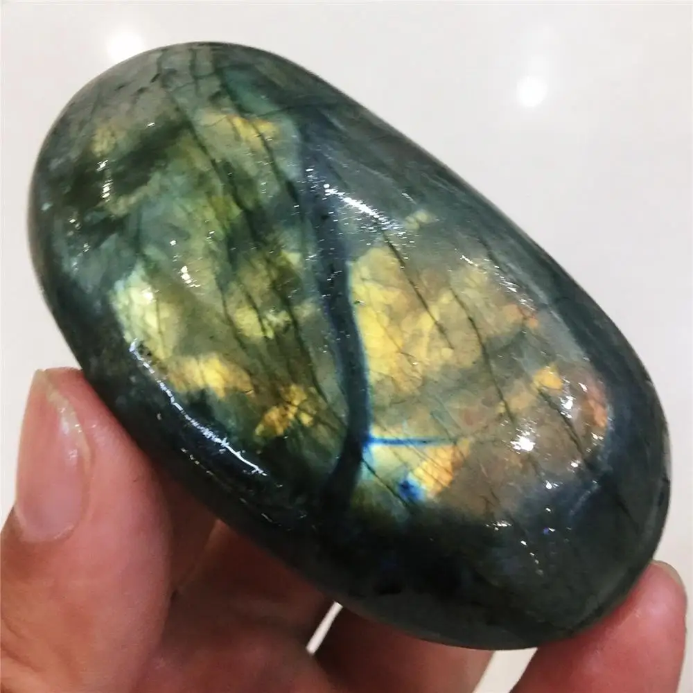 1pcs AAAA natural crystal color drawing feldspar playing with block statue decorating quartz Christmas gift | Дом и сад