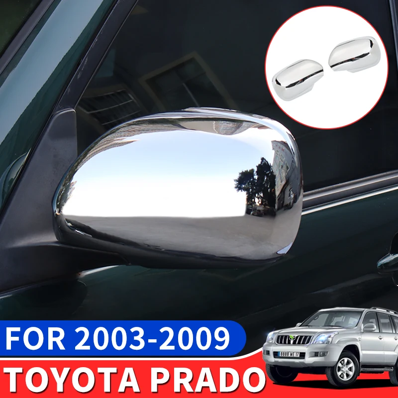 

2003-2009 Toyota Land Cruiser Prado 120 Rear View Mirror Cover Modified Lc120 Rearview Mirror Reflector Decoration Accessories