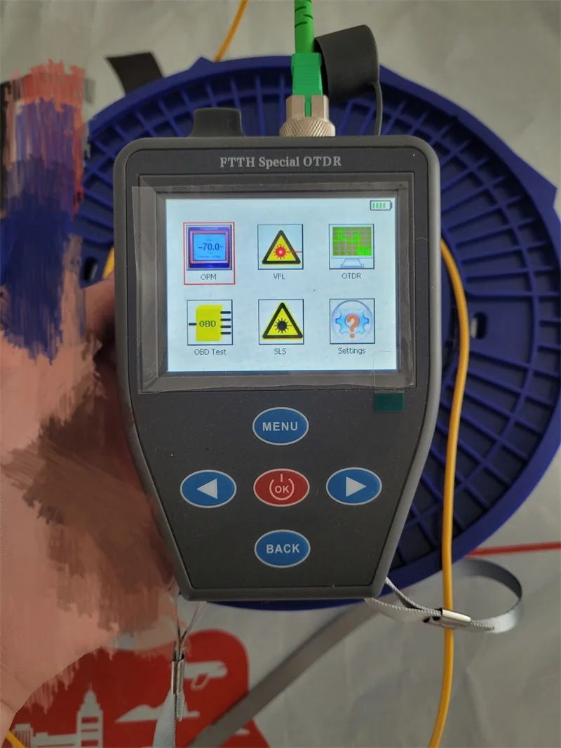[100% New] FTTH OTDR Handheld Mini Optical Power Meter +Stable light source + VFL Multifunction can Test Active Fiber | Мобильные
