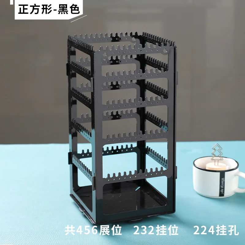 360 Rotating Earring Holder and Jewelry Organizer, 4/5Tiers Jewelry Rack Display Classic Stand for Necklaces Earrings Piercing