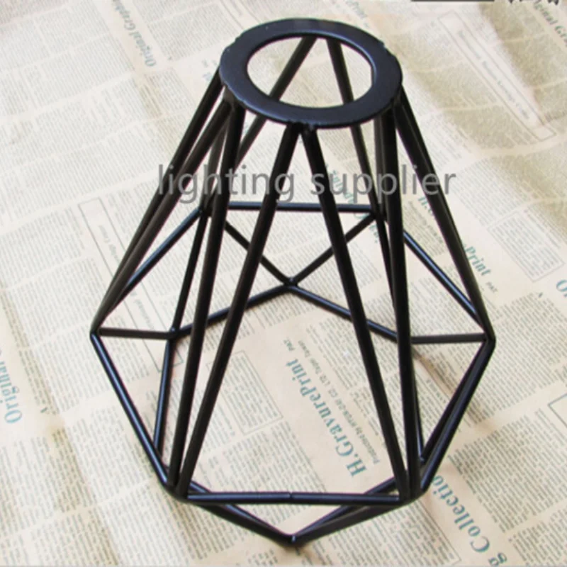 Diamond sharp черный ретро edison vintage фонарь в клетке провод лампы DIY абажур промышленные