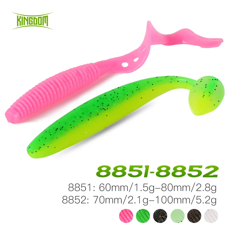 

Kingdom Soft Fishing Lures 6cm 8cm 7.2cm 10cm Shad Carp Silicone Swimbaits Artificial Baits Wobblers Soft Worm For Trout Pike