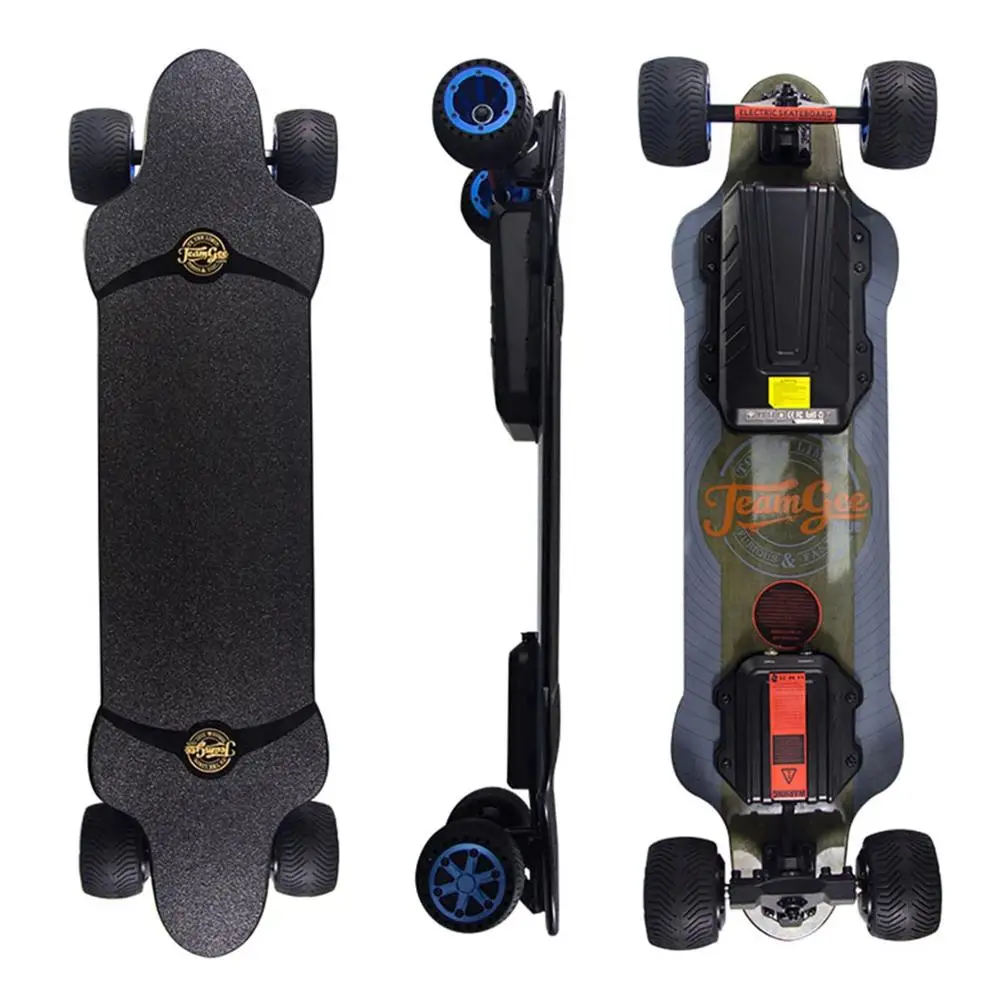 Billig Elektrische Skateboard Städtischen Pritsche Roller Remote Longboard Erwachsene Hoverboard Für Teamgee Neue H20T Mit Gummi Räder