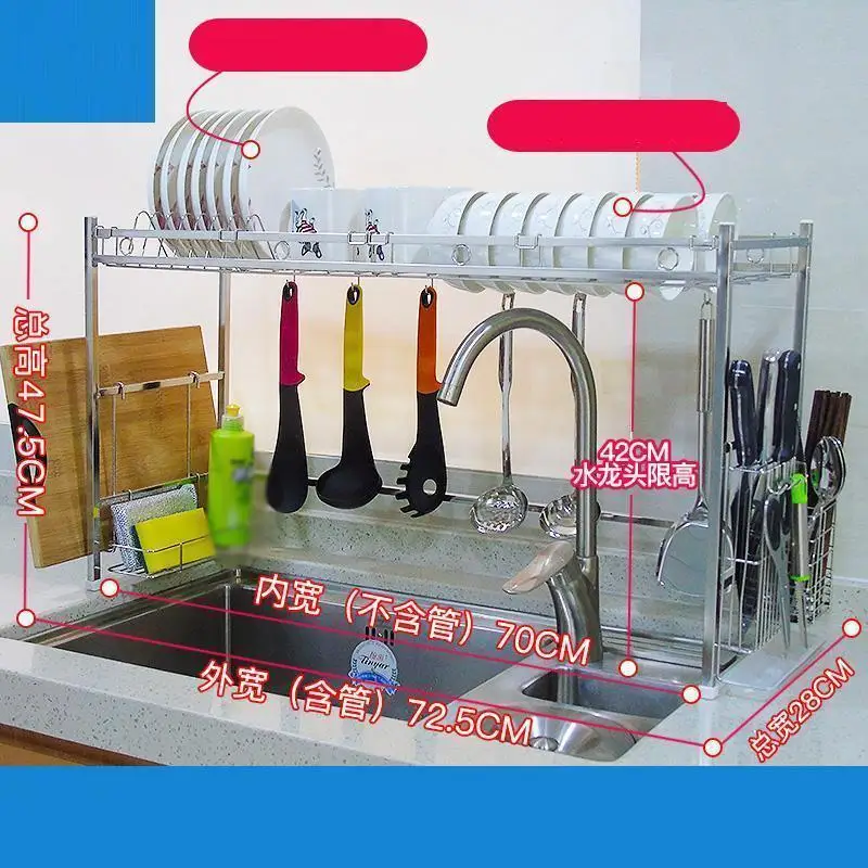 Vaisselle Escurridor De Platos Cosina аксессуары Etagere раковина из нержавеющей стали Cozinha стойка