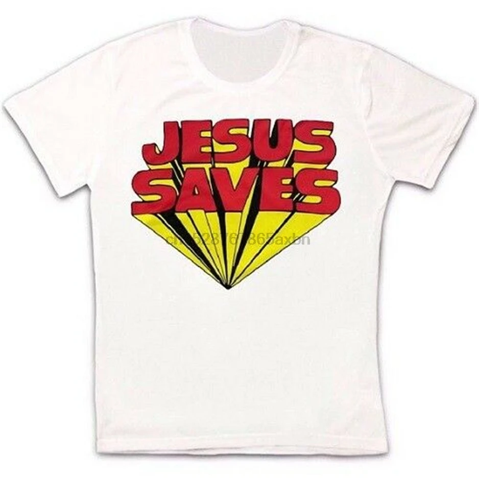 Jesus Saves рок музыка барабанщик Ретро Винтаж хипстер унисекс футболка 989