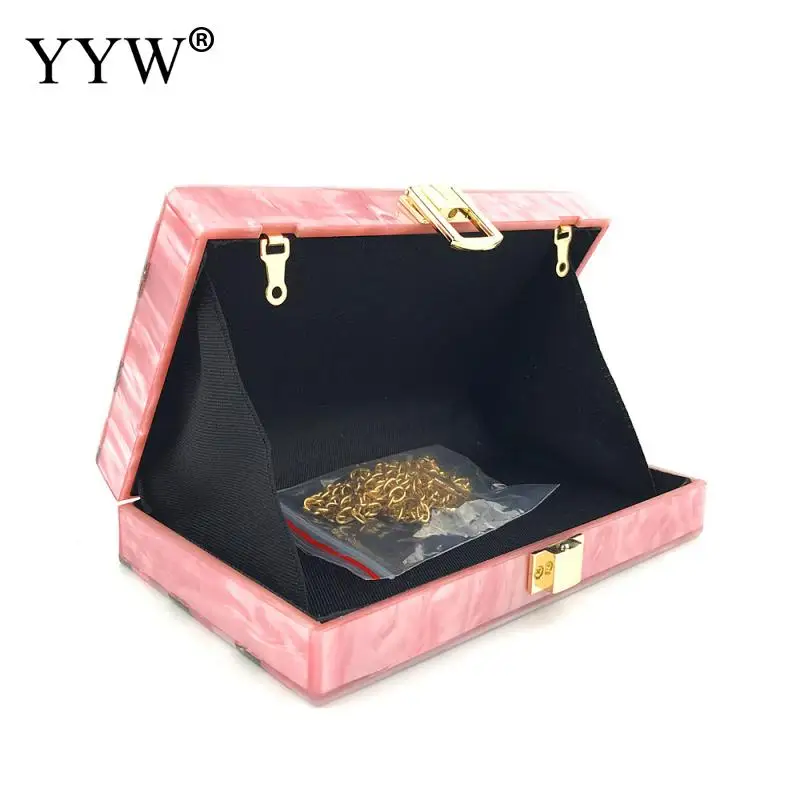 

Women Acrylic Clutch Purses For Women With Chain Striped Desiger Glitter Marble Purse Handbag For Wedding Cocktail Party Prom