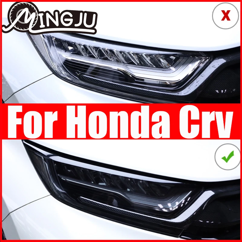 

TPU Car Goods Black Headlight Film Protective Sticker for Honda crv cr-v 2017 2018 2019 2020 5th anti-scratch accessories