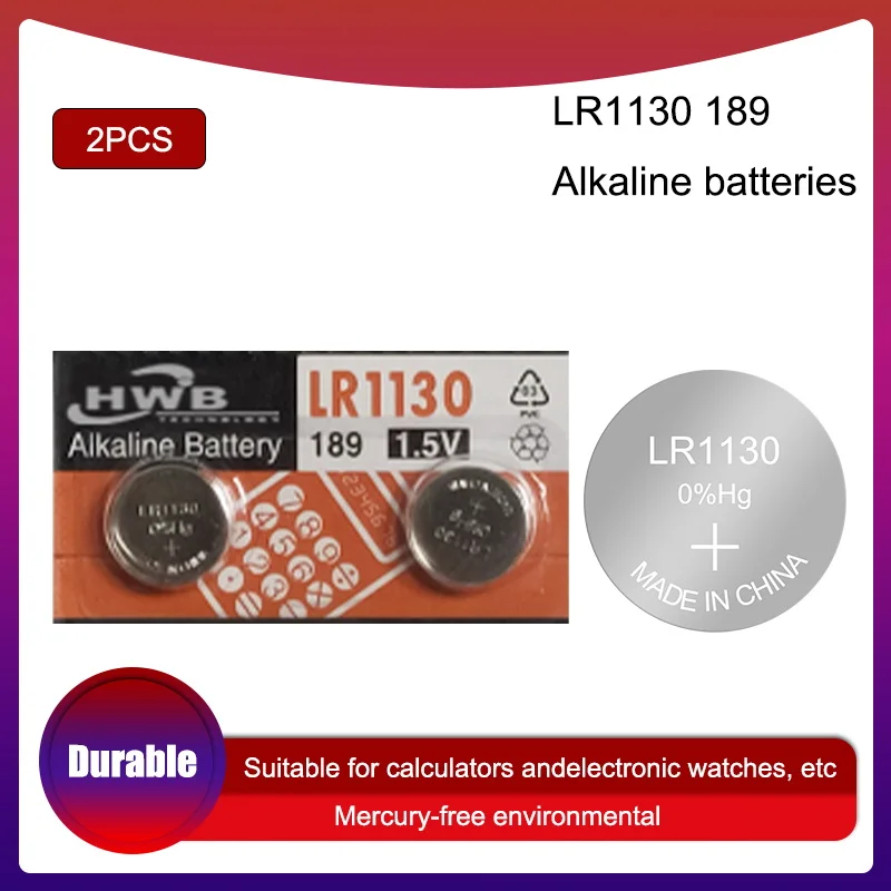 

2 шт., 100% оригинальные щелочные кнопочные батарейки Eaxell LR54 189 AG10 L1131 SR1130 G10 V10GA 389