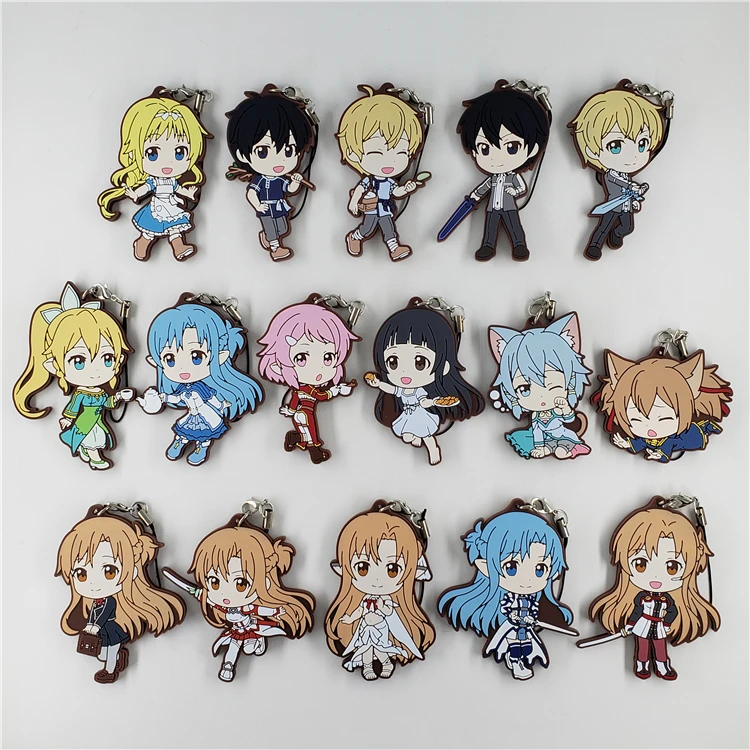 Меч искусство онлайн SAO GGO аниме Yuuki Asuna Asada Shino если Kirito Alice ремень резиновый
