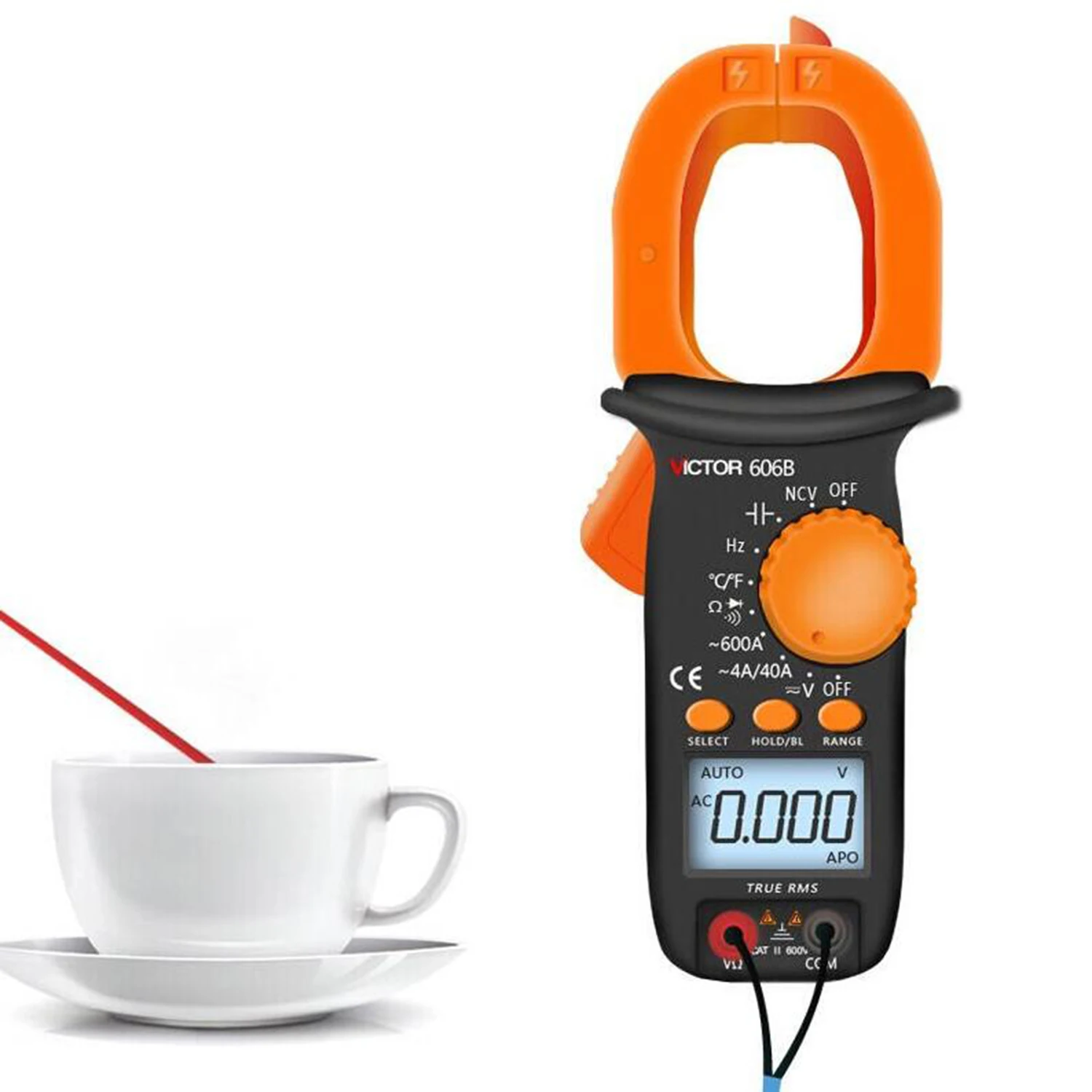 Цифровой зажим VICTOR VC610C VC610B ручной измеритель переменного/постоянного тока с