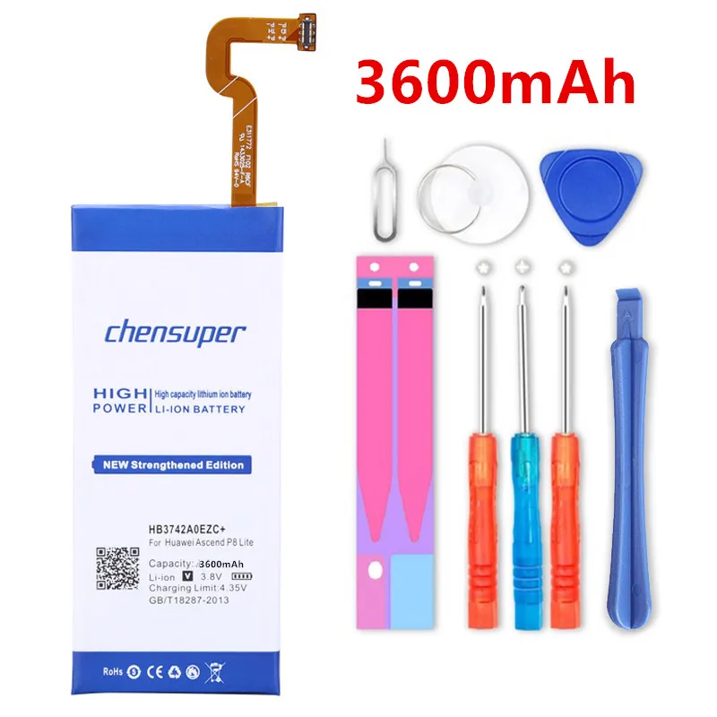 

3600mAh HB3742A0EZC+ Battery for Huawei Ascend P8 Lite GR3 2016 TAG-L21 L22 L23 L01 L03 L13 ALE-L21 ALE-L23 ALE-L02 UL00 Battery