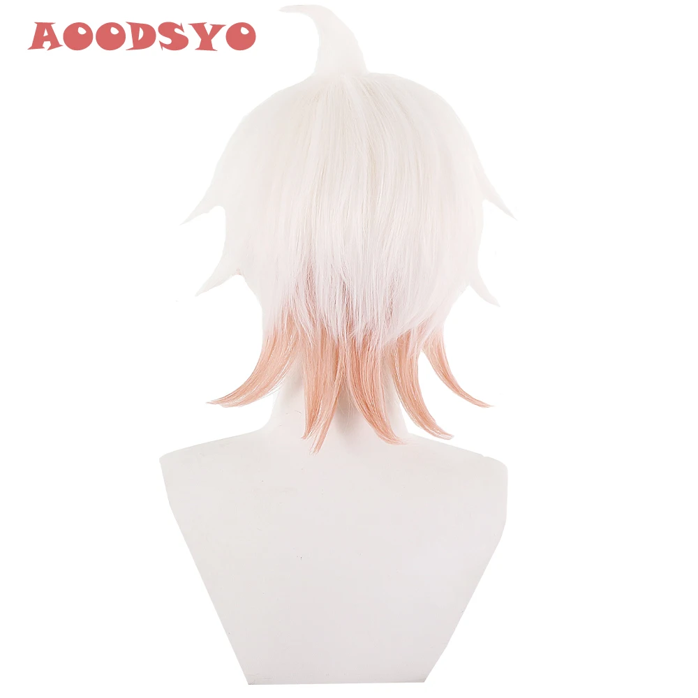 

A00DSYOKomaeda Nagito Wig Danganronpa Cosplay Wig Anime Cosplay Hair Synthetic Heat Resistant Hair Komaeda Nagito Cosplay