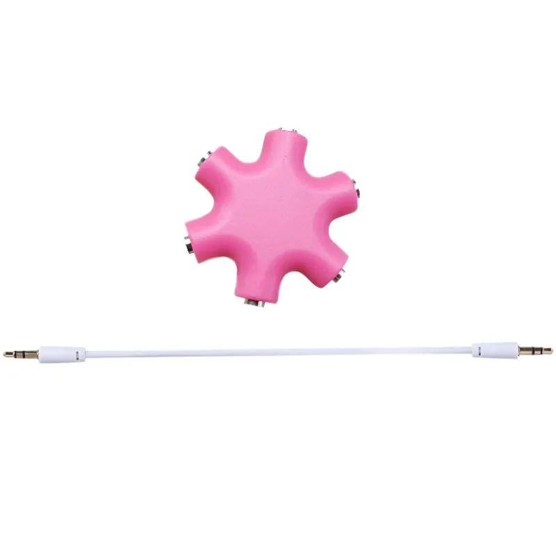 5 полосный 3 мм удлинитель для стереогарнитуры наушников и разветвитель с 1