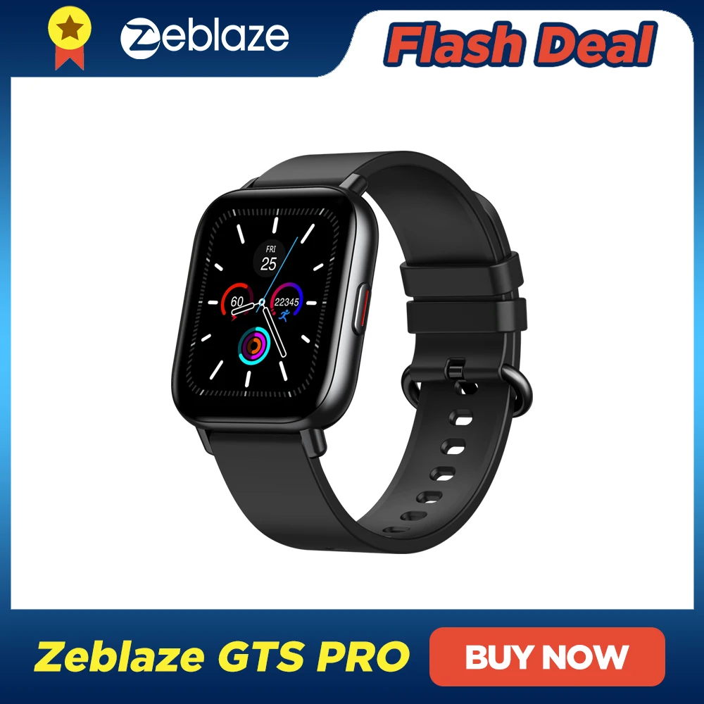NEW 2021 Zeblaze GTS Pro Heart Rate Smart Watch BT Smartwatch Spo2 level 20+ Sport Modes Watch For Android IOS Phone