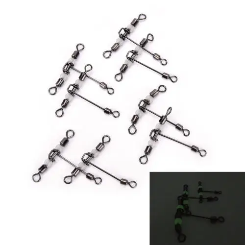 Тройной светящийся Т-образный рыболовный вертлюг с перекрестной линией 20