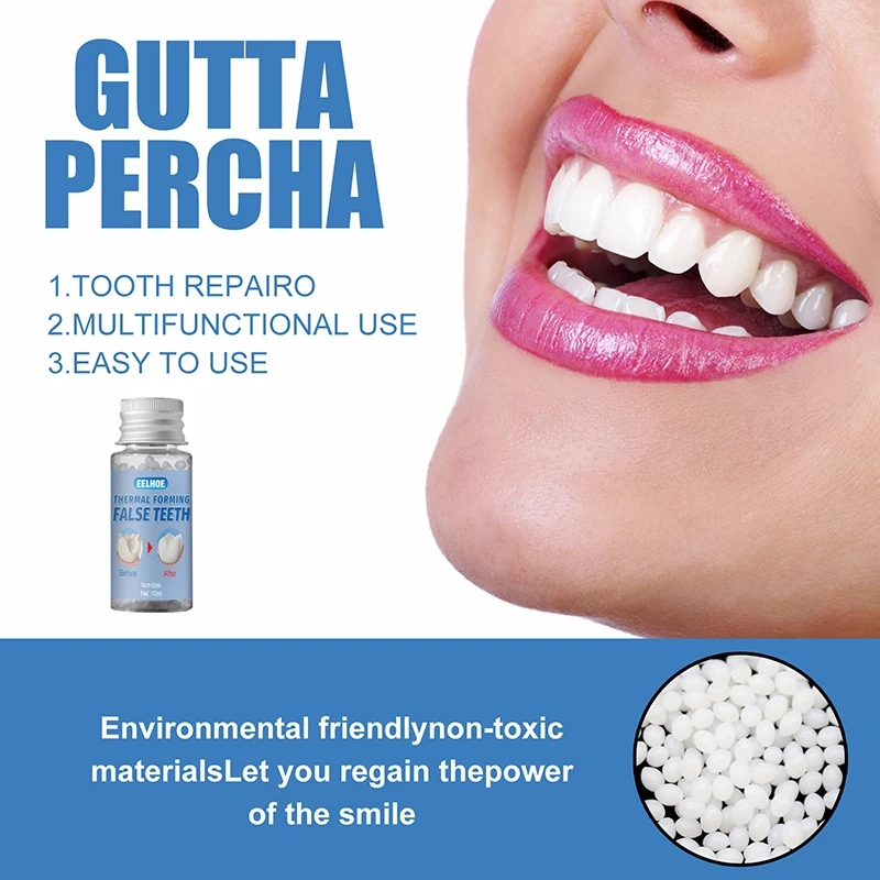 

Dentures Props Halloween Temporary Tooth Repair Kit FalseTeeth Solid Glue