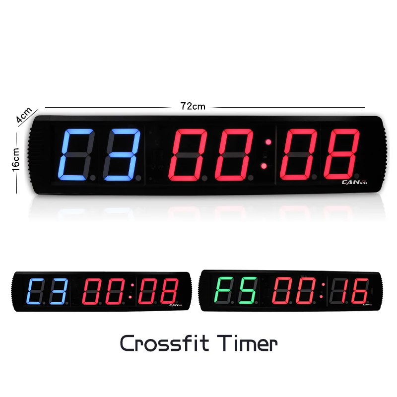 

Ganxin 4Inch Gym Crossfit Timer LED Interval Rest Time Alternate Countdown Count Up Stopwatch