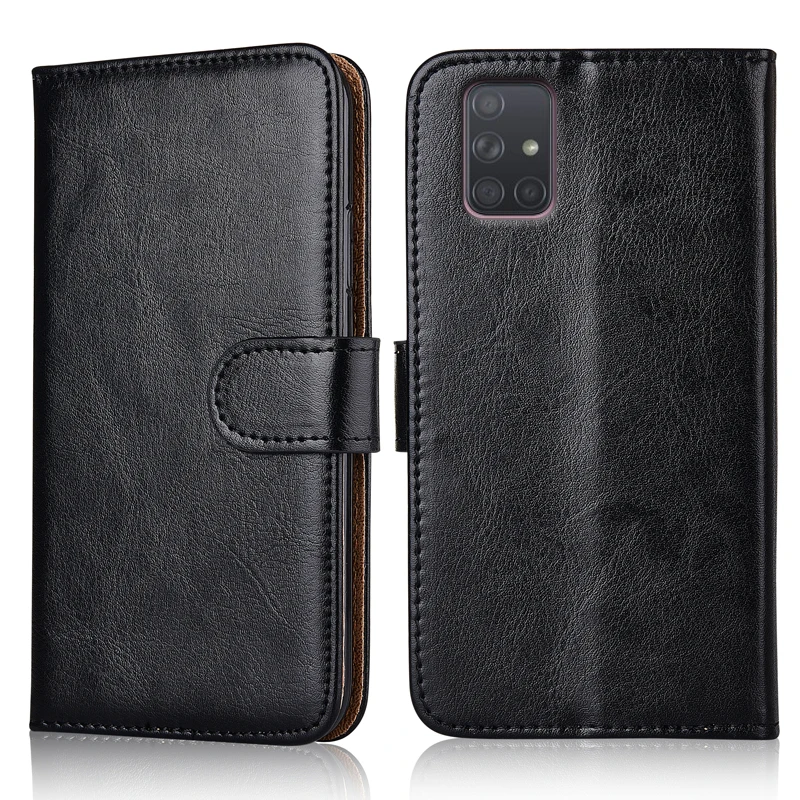 Для Samsung Galaxy A11 A21s A30 A30s A31 A40 A40s A41 крышка Обычный Бумажник чехол для A50 A50s A51 A70 A70s A71 5G