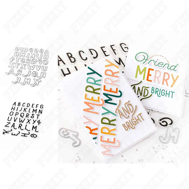

English Alphabet Metal Cutting Dies And Stamps Diy Scrapbooking Card Paper Cards Handmade Album Sheets