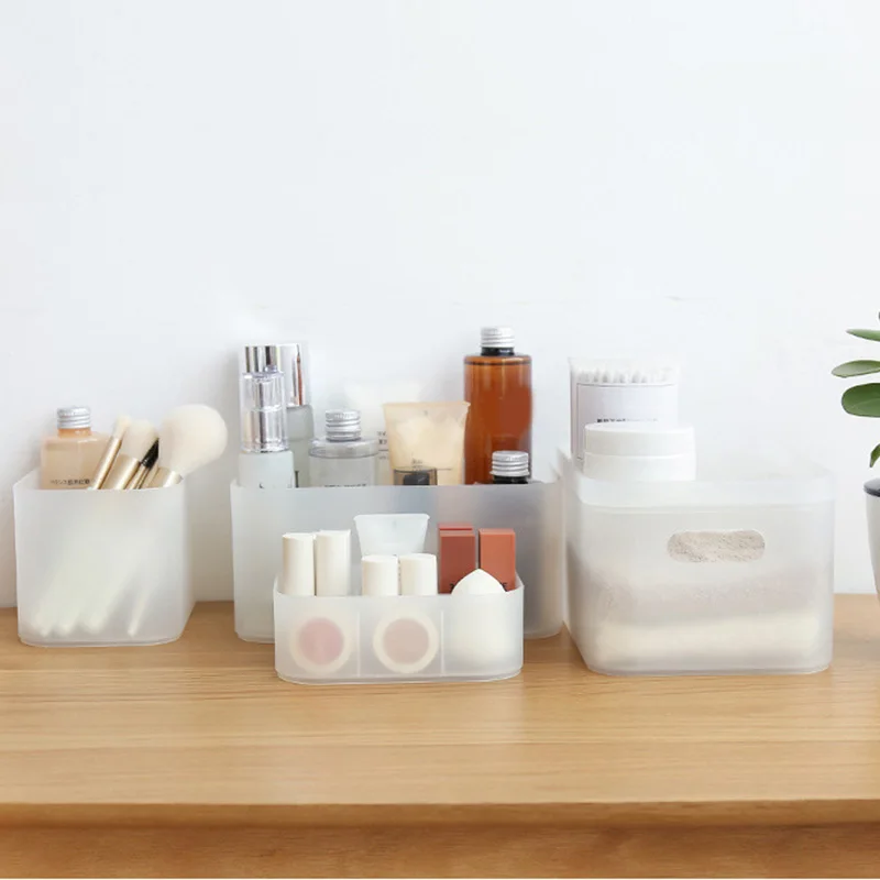 Настольный ящик для хранения Пластик коврик лоток косметическая коробка с