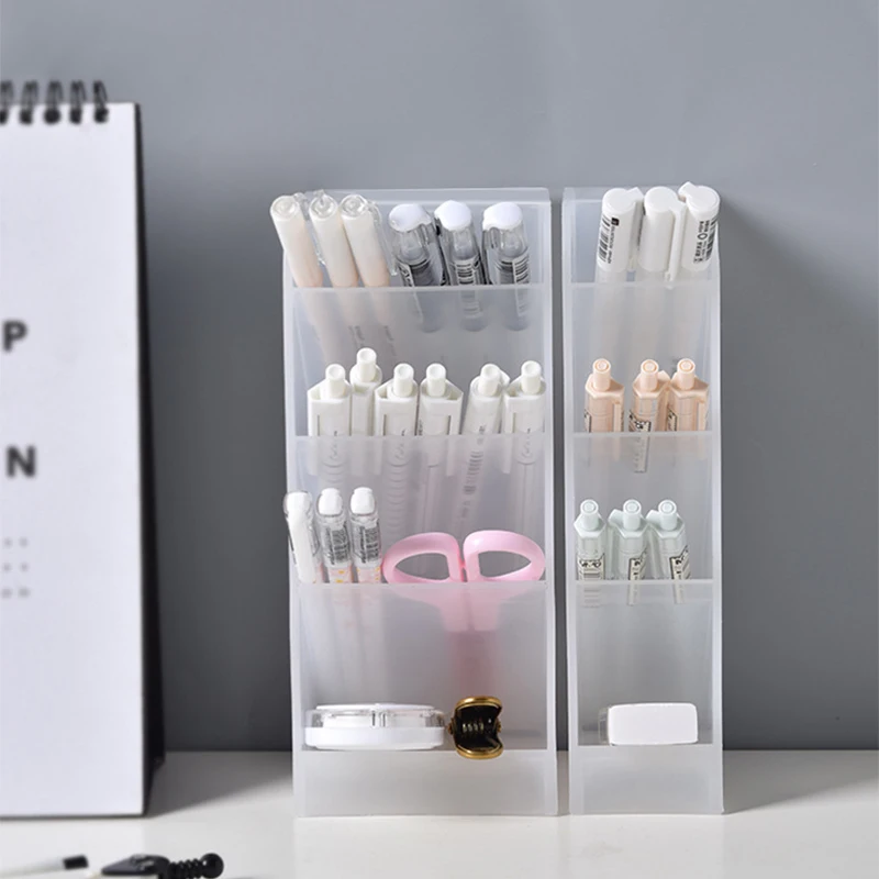 Pencil Pen Holder marker for Desk Organizer Multi-Function Creative Kitchen Makeup Storage School Office Stationery Accessorie