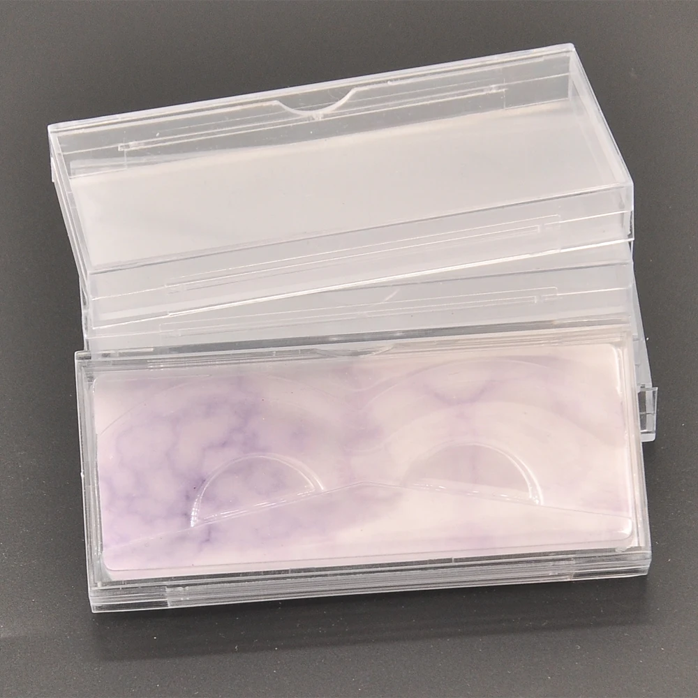 

Wholesale Eyelash Packaging Box Lash Boxes Package Custom Plastic Drawer Blue Glitter Mink Lashes Makeup Storage Case Vendors