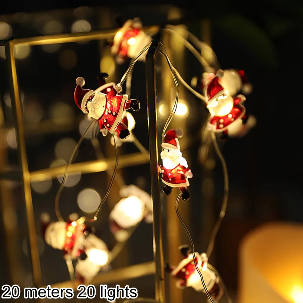 

Christmas LED Santa Claus Light LED String Light Xmas Tree Hanging Ornament For Home Fairy Light New Year Christmas