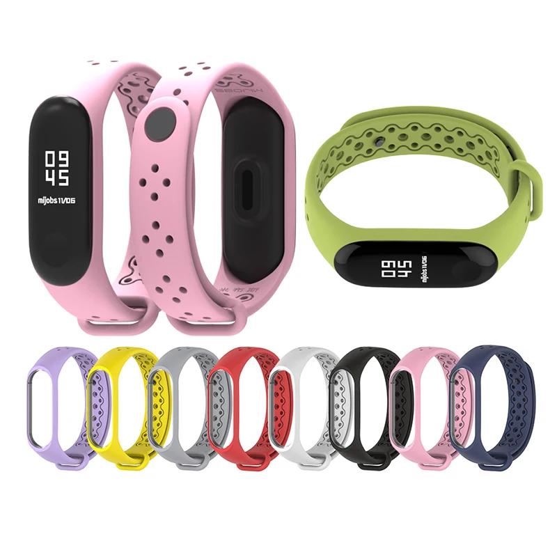 Для Mi Band 4 ремешок на запястье для Xiaomi 3 спортивный силиконовый браслет Смарт