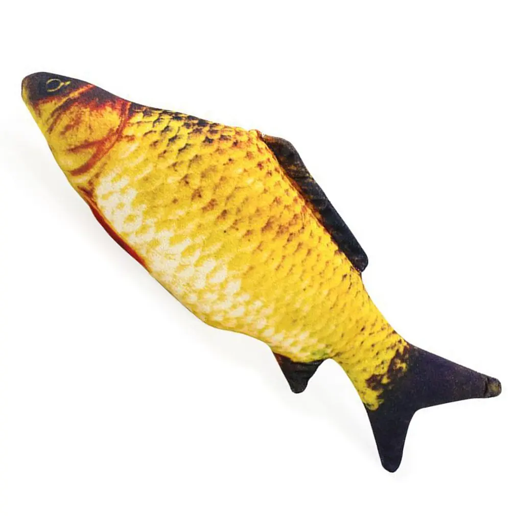 

Creative 3D Carp Fish Shape Cat Toy Cute Simulation Plush Fish Playing Toy For Pet Gift Catnip Fish Stuffed Pillow Doll