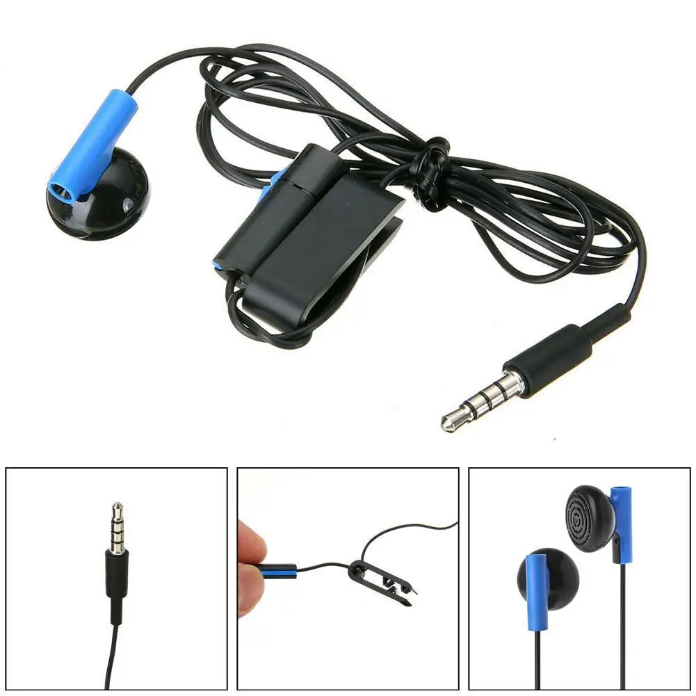 

Gamepad Headset With Microphone Earpiece For PS4 Controller Earphones Earbuds R8N1