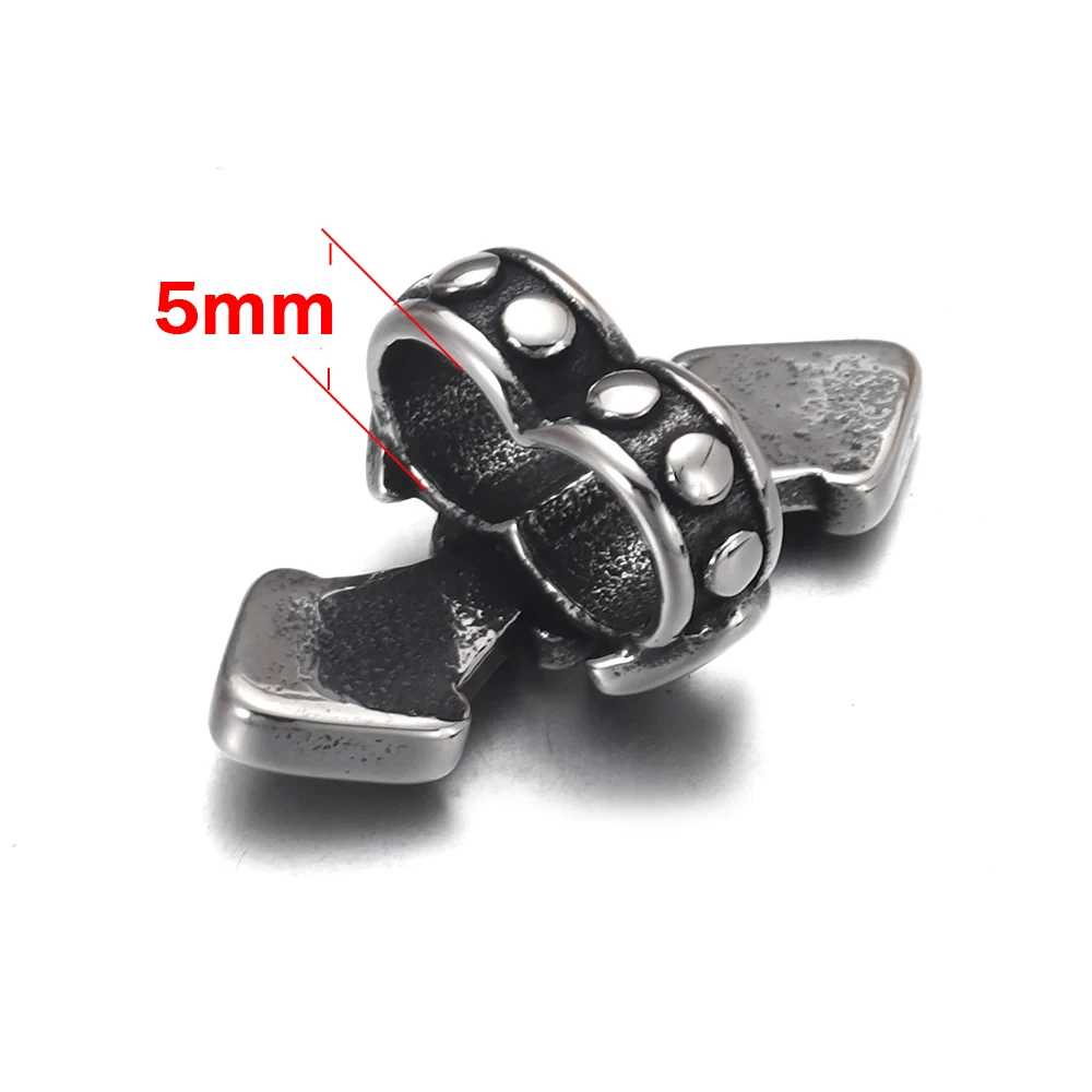 4 шт нержавеющая сталь скользящие бусины выхлопных газов двойное отверстие