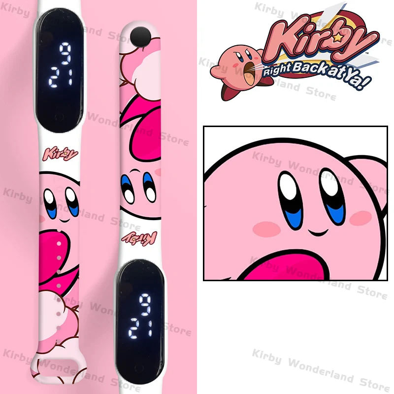 Kirby электронные часы игра мультфильм цифровая электронная имитация Miband 6