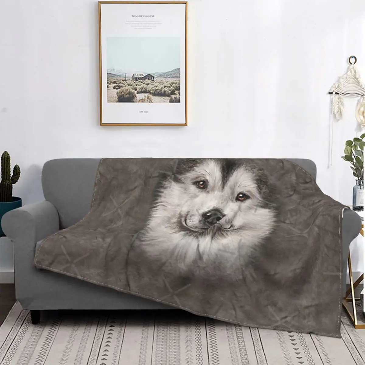 

Мужское и женское одеяло для лица из Аляски, плед, постельное белье