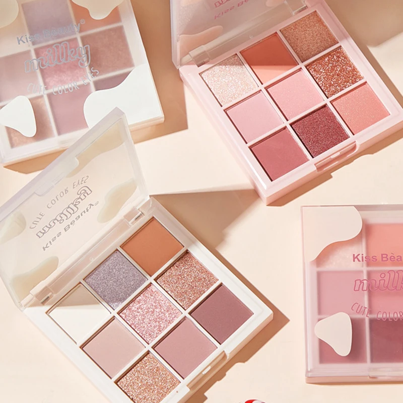 Палитра теней для век высокая пигментированная матовая и мерцающая красочная