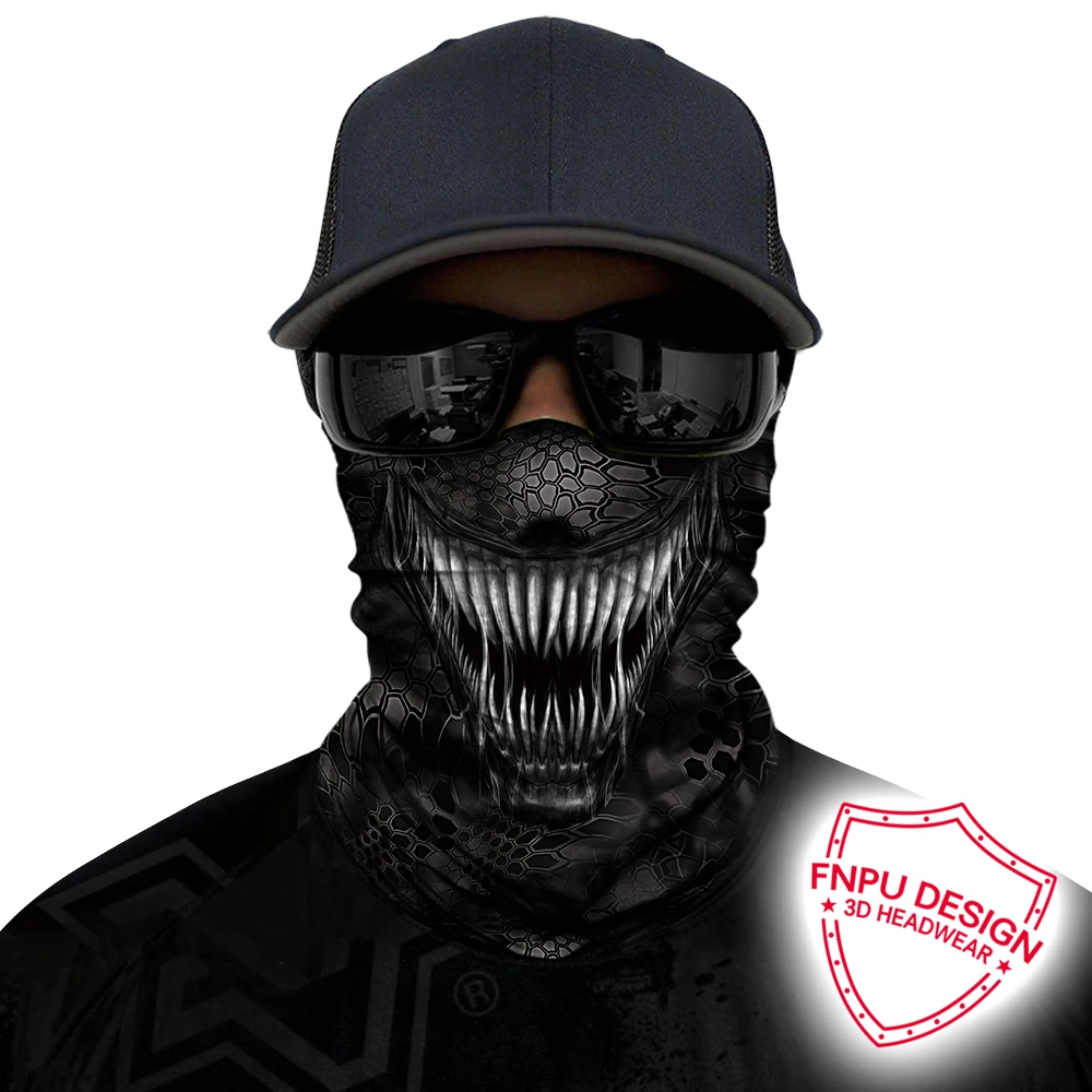 3D Mascarilla Hombre Bandanas facemask Ciclismo Venom Neck Gaiter Ghost Face Shield Лыжная Балаклава маска повязка на