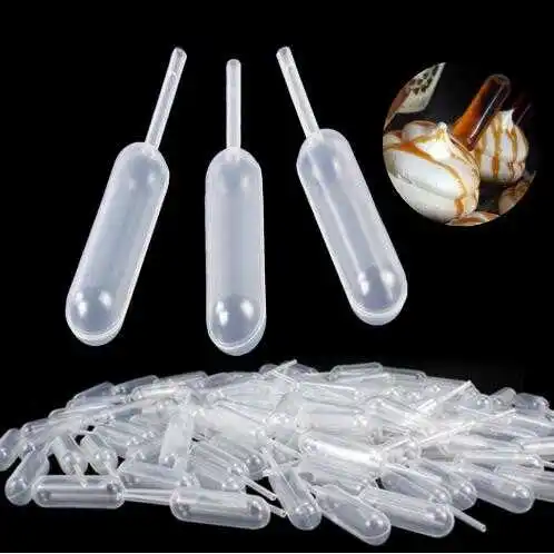 

50pcs/100pcs Plastic Squeeze 4ml Transfer Pipettes Dropper Mayitr Disposable Pipettes For Strawberry Cupcake Ice Cream Chocolate