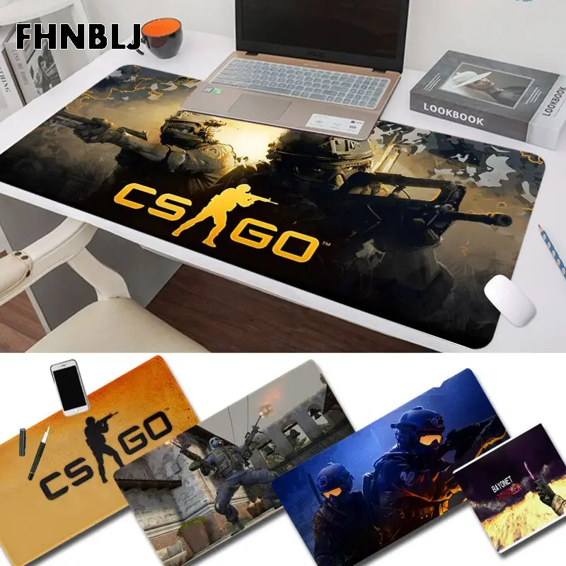 FHNBLJ CS GO нож крутой новый игровой коврик для мыши из натурального каучука