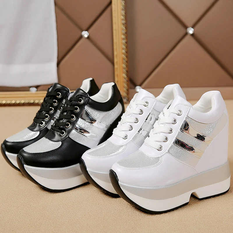 

Women Wedge Casual Shoes Fashion 2021 Height Increasing Breathable Women Spring Platform Sneakers Walking Flat Trainers Shoes