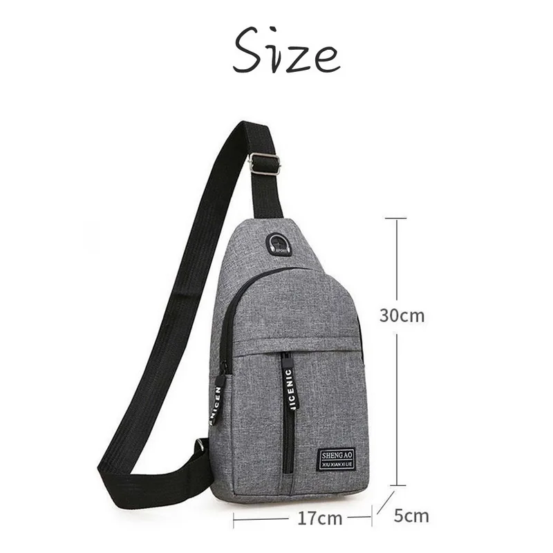 

Male Women Nylon Waist Packs Sling Bag Crossbody Outdoor Sport Shoulder Chest Daily Picnic Canvas Messenger Pack