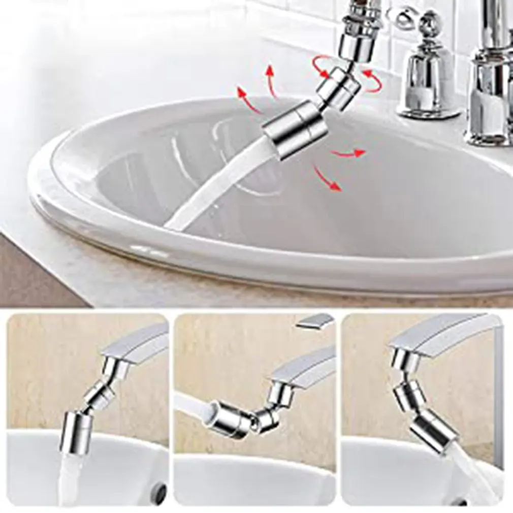 

2pcs Faucet Universal Splash Filter Faucet Upgrade 720 Angle Spray Aerator Two Water Outlet Modes Sink Water Filter Faucet