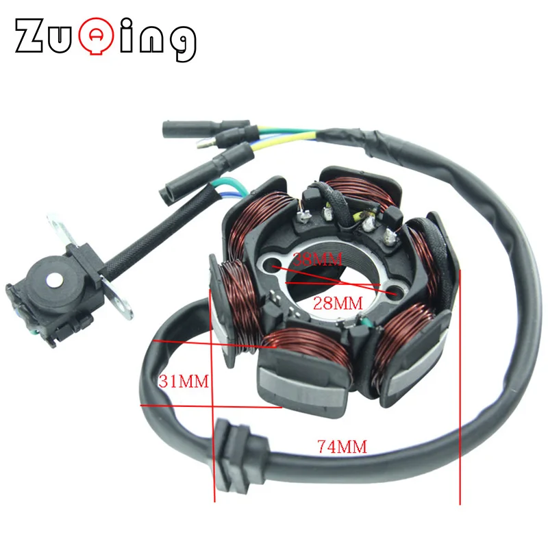 

Generator Magnetor DC Stator Motor Coils Under Electric Starting Magneto DC Fit For Yinxiang 150cc Engines CQ-154-1