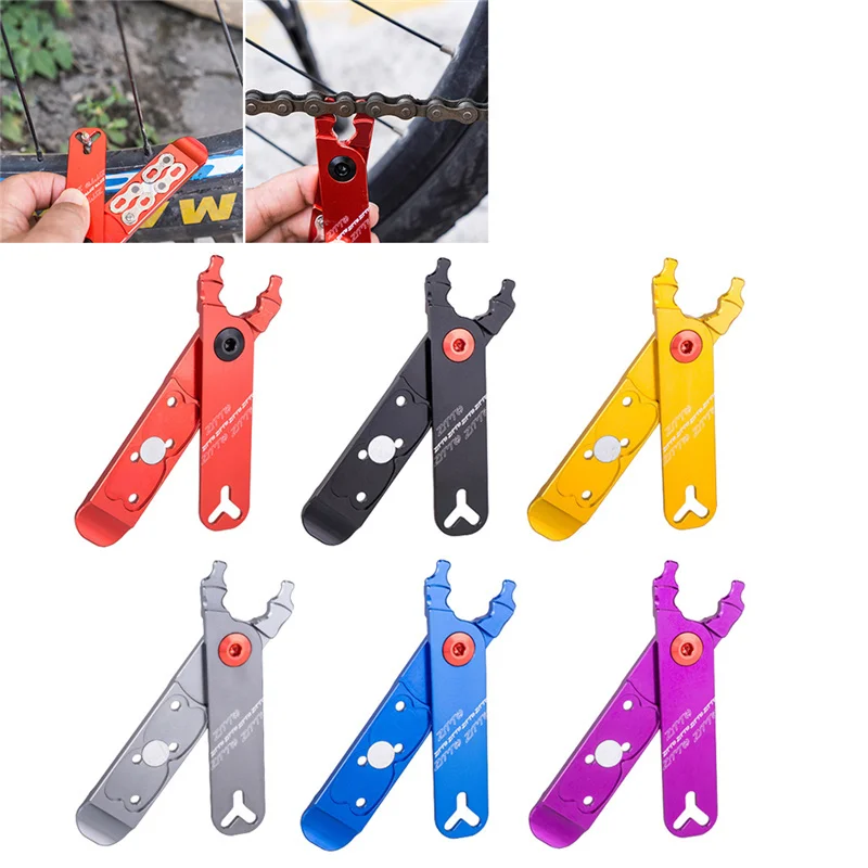 

Durable 4 In 1 Chain Bicycle Repair Durable Portable Bicycle Chain Cycling 6 Colors Aluminum Alloy Magic Button Magnet Pliers