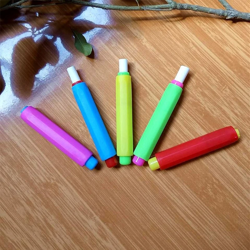 

Colourful Chalk Holders Non Dust Clean Teaching Helper Teacher Education Tool
