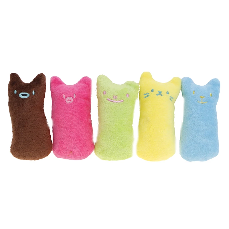 

Teeth Grinding Catnip Toys Funny Interactive Plush Cat Toy Pet Kitten Chewing Vocal Toy Claws Thumb Bite Cat Mint For Cats