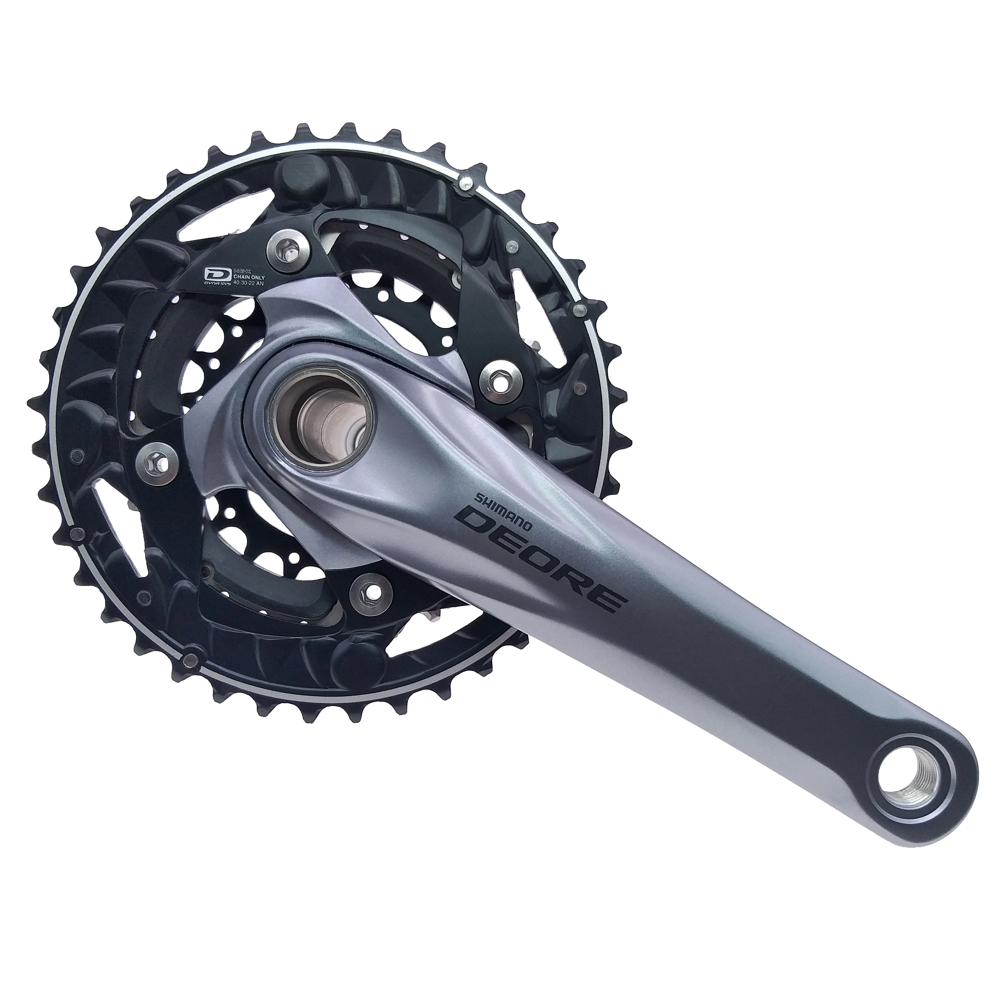 SHIMANO DEORE FC M612 диаметра окружности болтов (170 мм рукоятки 22T 30T 40T передняя Звездочка с BB52 каретка 10/30 Скорость MTB