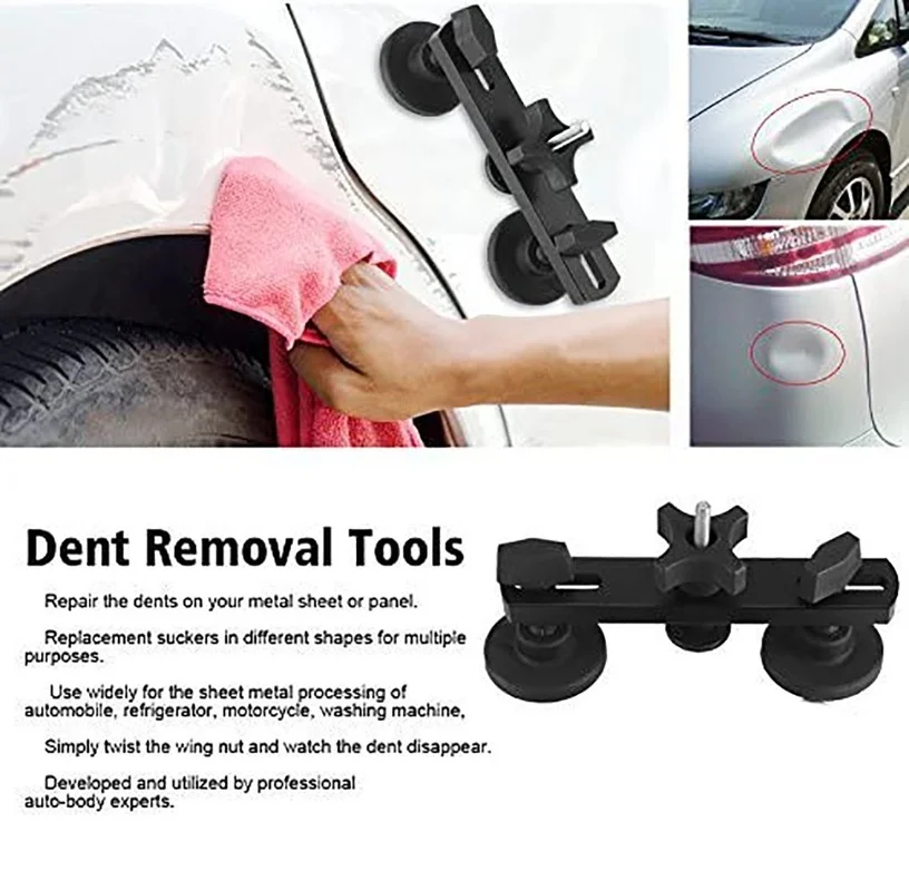melhor Kit De Reparação Paintless Dent Carro Depressão Extrator-remoção Dent Extrator Kits Para Carros Porta Auto Ding Granizo Dent Removedor Ferramentas Manuais