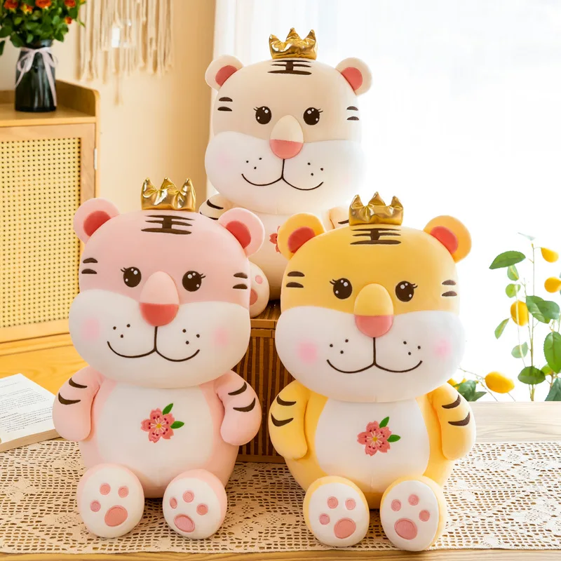 

Игрушка плюшевая Zqswkl 30/40/50/60 см, кукла Тигр для девочек, кукла-Подушка для сна, объятия для девочек, подарок на Рождество и день рождения, 2022